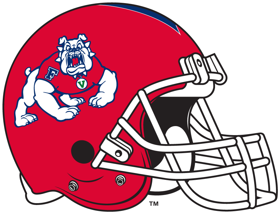 Fresno State Bulldogs 2006-2016 Helmet Logo diy DTF decal sticker